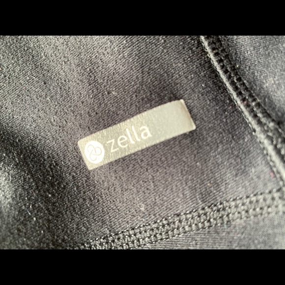 Zella Black Mesh Ankle Leggings - Picture 6 of 8